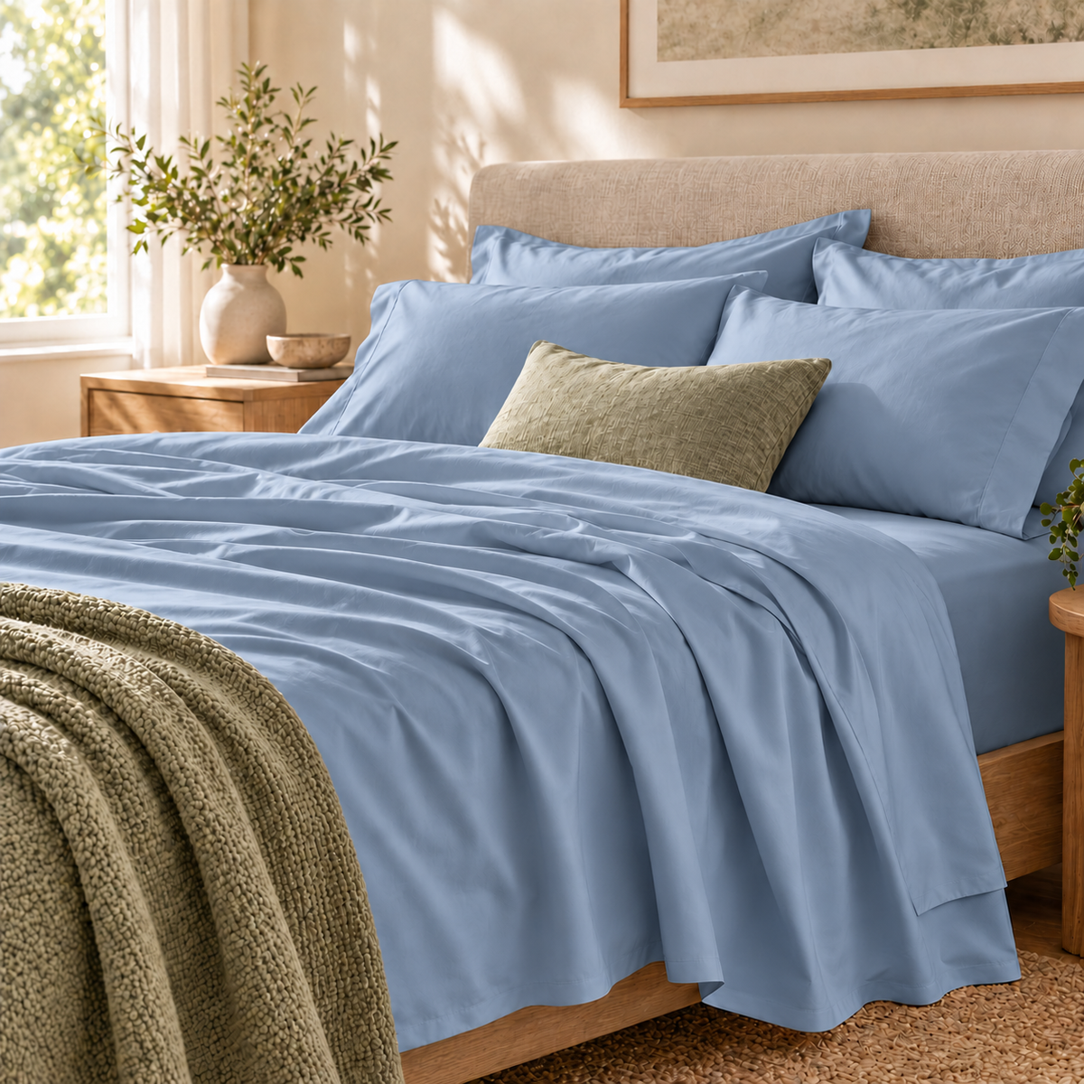 Aaslo Cotton Sheet Set – Deep Fitted & Ultra-Soft